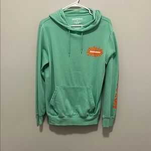 Nickelodeon Mint Green Hoodie with Orange Logo